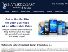 Tablet Screenshot of naturecoastdesign.net